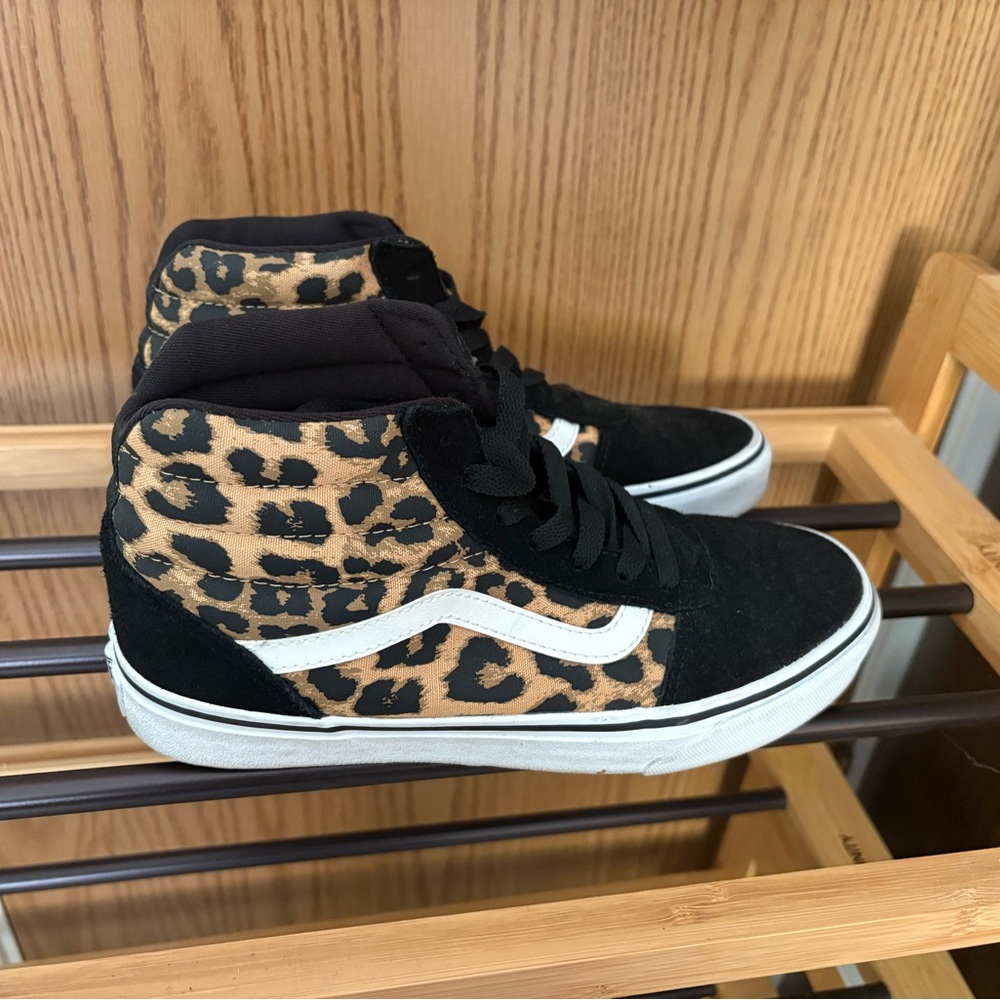 Vans Brown and Black Sneakers with Classic Stripe